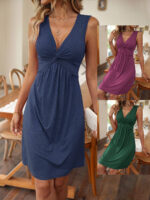 Knitted Fabric Hot Girl Design Sense Waist Slimming Dress - Image 2