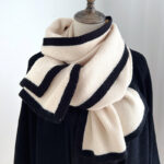 Color Matching Scarf Knitted Wool Scarf - Image 3