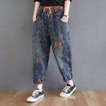 Women's Fashion Loose Slim Casual Jeans - Image 3