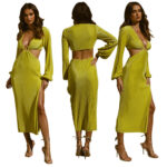 Autumn Fashion Pressed Pleated Waistless Women's Dresses - Image 6