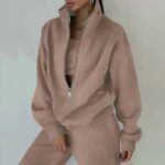 Bow Waist Repair A Long Sleeve Round Neck Dress Plaid Color Contrast Fashion Everything Elegant Casual - Image 2
