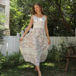 Women's Sleeveless Suspender Floral Dress - Image 7