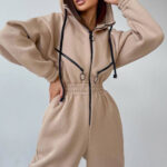 Sports And Casual Women's Hooded Jumpsuit - Image 8