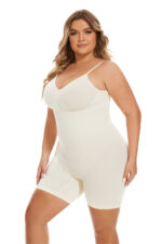Simple Waist Fitted Belly Contracting And Hip Lifting Exposed Back Beauty Back Boxer Jumpsuit - Image 9