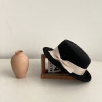 Bow Japanese Style British Style Western Style French Retro Flat-brimmed Cap - Image 7