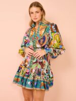 Casual Fashion Printing Shirt Cardigan Temperament Wild Dress - Image 10
