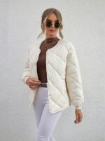 Diamond Check Casual Coat - Image 2
