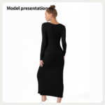 Women's Fashion Simple Solid Color Dress - Image 5