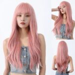 Wig Female Bangs Roller Fluffy Mid-length Hair Natural Full-head Wig - Image 2