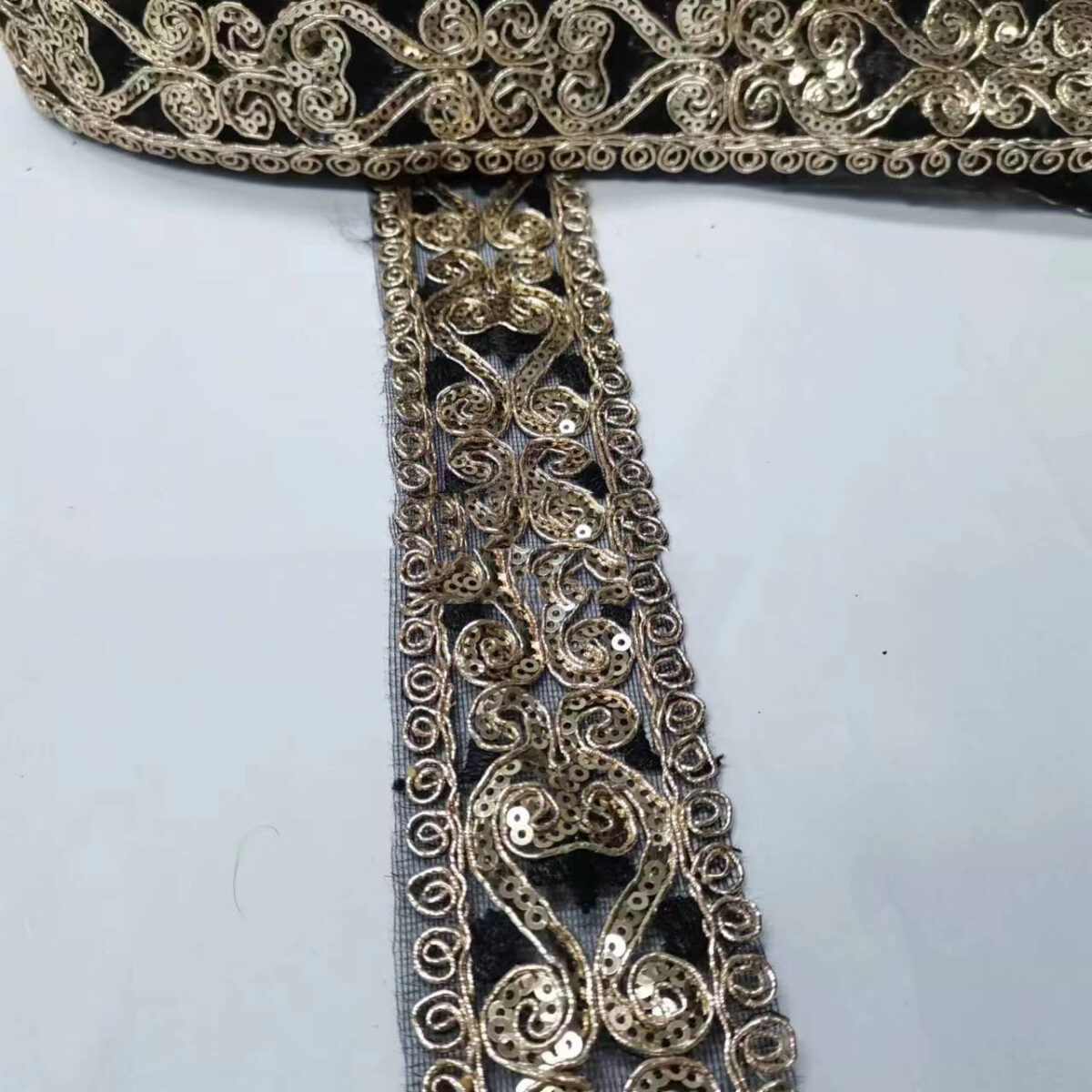 New Ethnic Ribbon Bar Code Embroidery Lace Sequins - Image 6