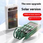 Solar With Cable Power Bank 30000 MA Mobile Power Supply - Image 5