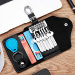 Men's Multi-functional High-grade Genuine Leather Keychain Card Holder Large Capacity Storage Fantastic - Image 2