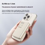 Ultra-thin Transparent Magnetic Mobile Phone 15W Portable Wireless Power Bank