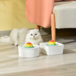 Colorful Red Pagoda Ceramic Water Dispenser Pet Fountain Cat And Dog - Image 2