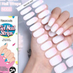 Semi-cured Gel Ice Transparent Nude Color Nail Stickers - Image 3