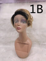 T-shaped Bob Head Wizard Cut Wig Can Be Hot Dyed - Image 5