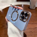 Applicable To 15 Series Solid Color Brushed 6D Electroplating Magnetic Phone Case - Image 10
