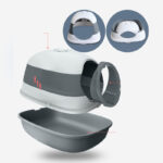 Soft Plastic Collapsible Cat Litter Basin Fully Enclosed - Image 4
