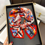 Ink Painting Boxer Small Silk Scarf Fashion Decoration - Image 2