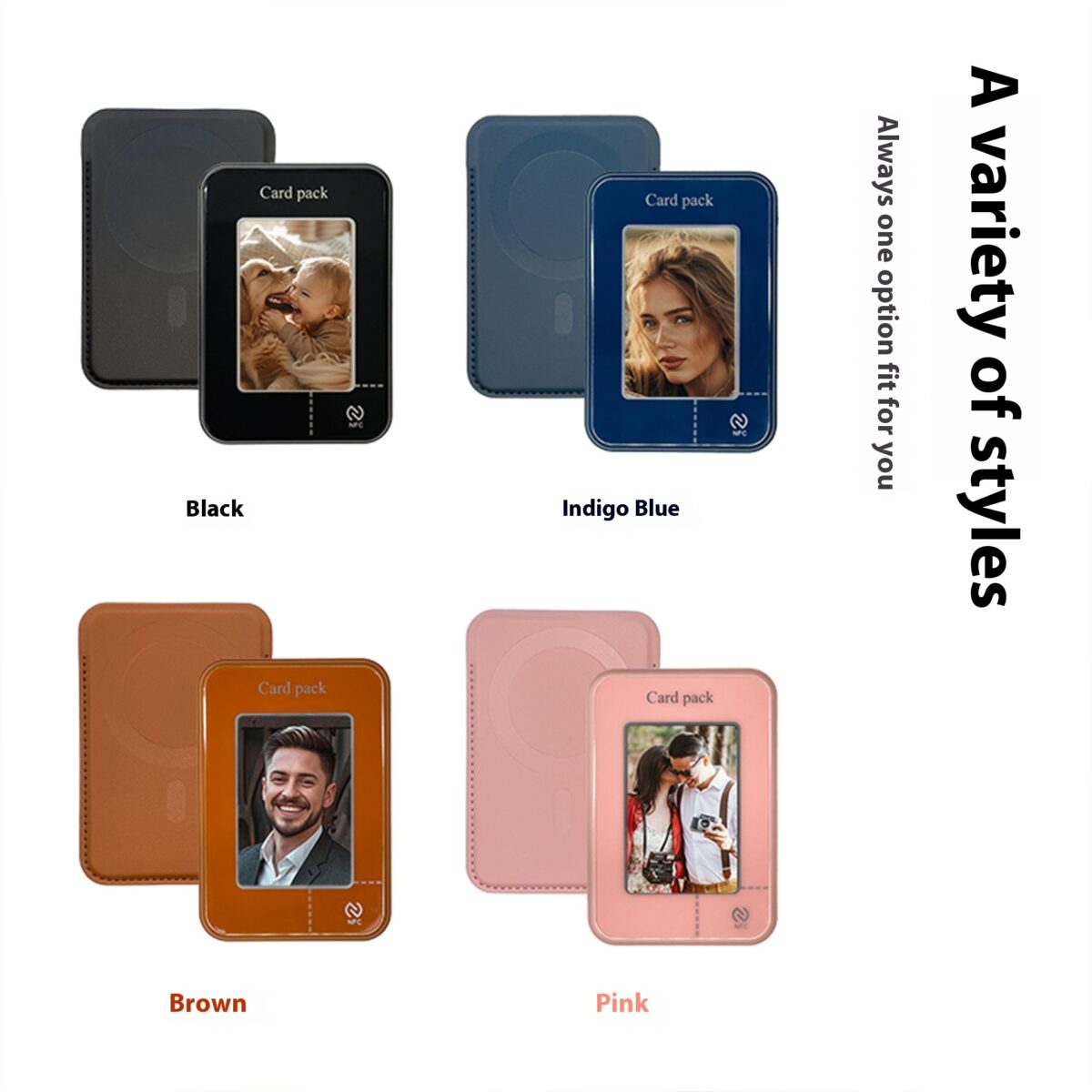 E-ink Screen Card Holder Magnetic Bracket Phone Case - Image 3