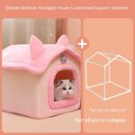 Cute Princess Cat Nest Thickened Puppet Winter Cat Pet Princess Bed - Image 6