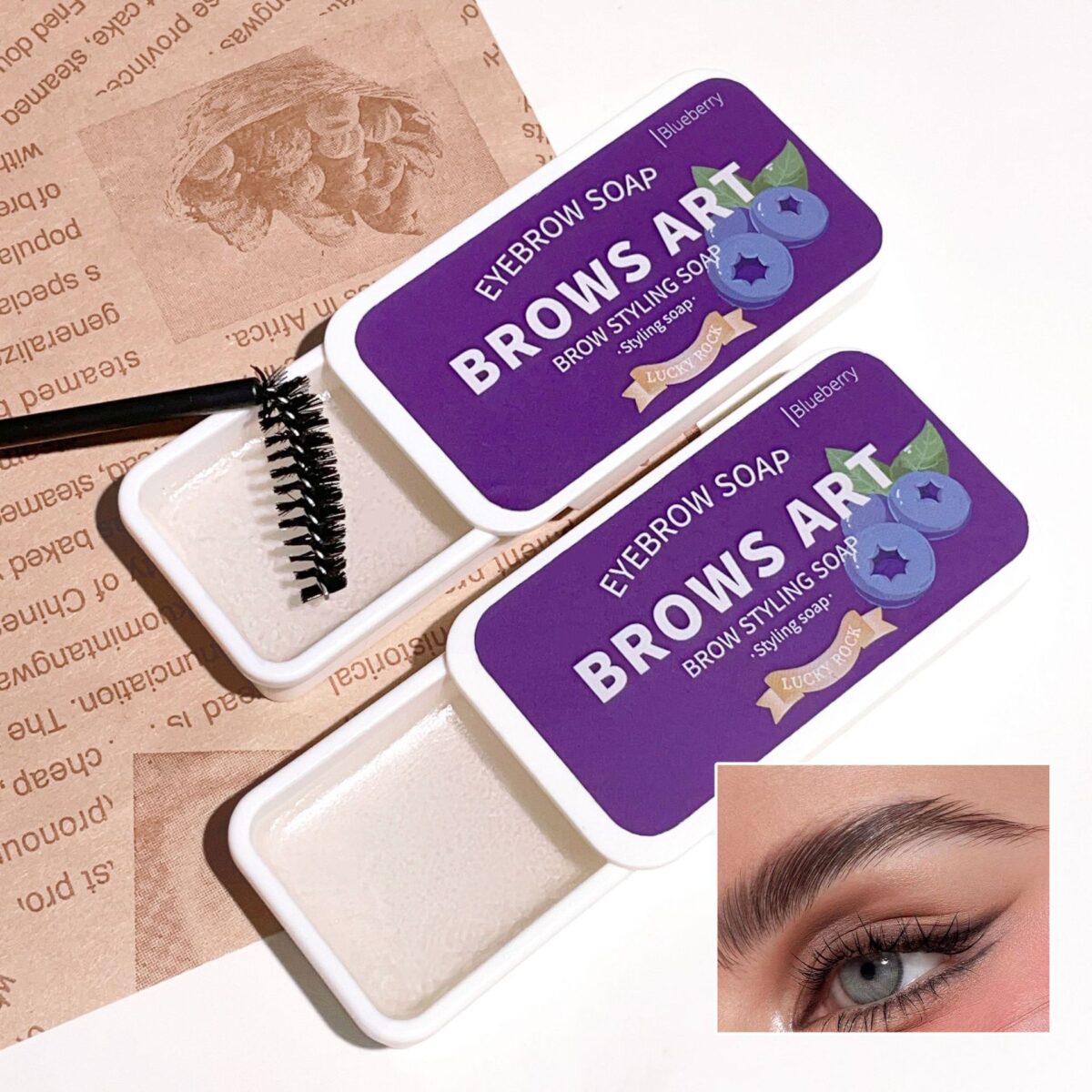 Iron Box Portable Three-dimensional Light Eyebrow Hair Styling Cream - Image 6