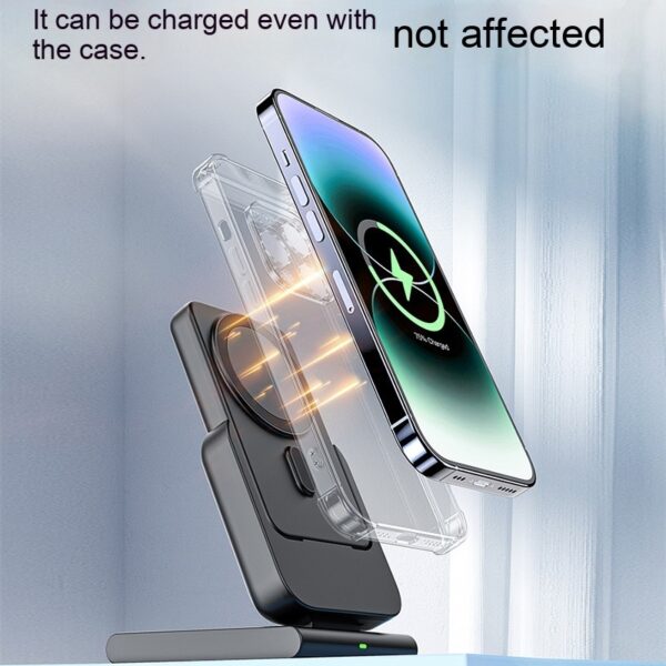 Magnetic Power Bank Three-in-one Removable Folding With Bracket