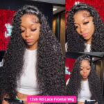 Creative Fashion Front Lace Black Long Curly Hair - Image 4
