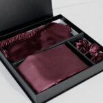 Bright Version Silk Pillowcase Eye Mask Hair Ring Three-piece Set 22 M Gift Box Set - Image 9