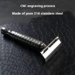 Men's Manual Full 316 Stainless Steel CNC Double-sided Old Double-edged Shaver