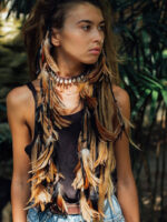 Bohemian Long Feather Headband Feather Hair Accessory - Image 2