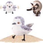 Interactive Cat Plush Toys For Indoor Cats Automatic Flapping Bird Cat Toy USB Rechargeable Electronic Pet Enrichment Toys - Image 2