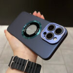 Metal Lens Frame Frosted Phone Case - Image 10