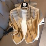 Women's New Geometric Square Scarves - Image 2