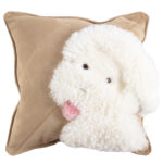 Dog Cartoon Wool Cowhide Pillow - Image 6