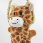 Funny Plush Dog Toys Stuffed Animal-Shaped Zebras Elephant Pet Chew Squeaky Toy Bite Resistant With Rope - Image 7