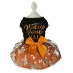 Pet Clothes Halloween Dog Cat Party Decoration Halloween Skull Black Costume - Image 5
