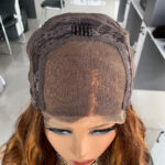 Closure Big Wave Pick Color Bob Real Wig Headgear - Image 3