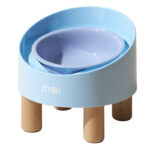 Cat Ceramic Food Basin High Foot Oblique Mouth Neck Protection Bowl Anti-tumble - Image 4