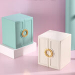 Cosmetic Storage Box Multi-layer Jewelry Box Leather Double Korean Style - Image 2