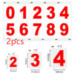 High Temperature Resistant Signboard Reflective Waterproof Pvc Adhesive Number Paper - Image 9