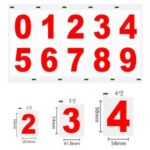 High Temperature Resistant Signboard Reflective Waterproof Pvc Adhesive Number Paper - Image 4