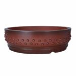 Retro Plain Cement Ancient Nail Round Breathable Flower Pot - Image 2
