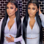 Women's Fashion Simple Human Hair Straight Wig - Image 2