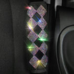 Diamond Hand Brake Gear Safety Belt Shoulder Pad Hot Drilling Handle Cover Full Diamond Steering Wheel Cover Rear View Mirror Cover - Image 7
