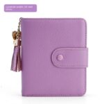 Korean Style Large Capacity Tassel Snap Solid Color Multiple Card Slots Driving License Protective Cover - Image 8