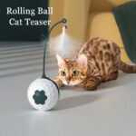 Cat Toy Cat Teaser Stick To Relieve Boredom Resistance Bite Cat Supplies Self-Moving Irregular With USB Connect - Image 6