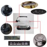 USB Desktop Streaming Mini Aquarium Time Date Week Temperature Alarm Transparent Pen Holder - Image 6
