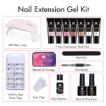 Popular 15ml Crystal Extended Glue Free Paper Cups Quick-drying Long-lasting Extended Glue Set Manicure Extended Glue