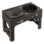 Pet Stainless Steel Feeder Double Bowl Integrated Lifting Dog Bowl - Image 5